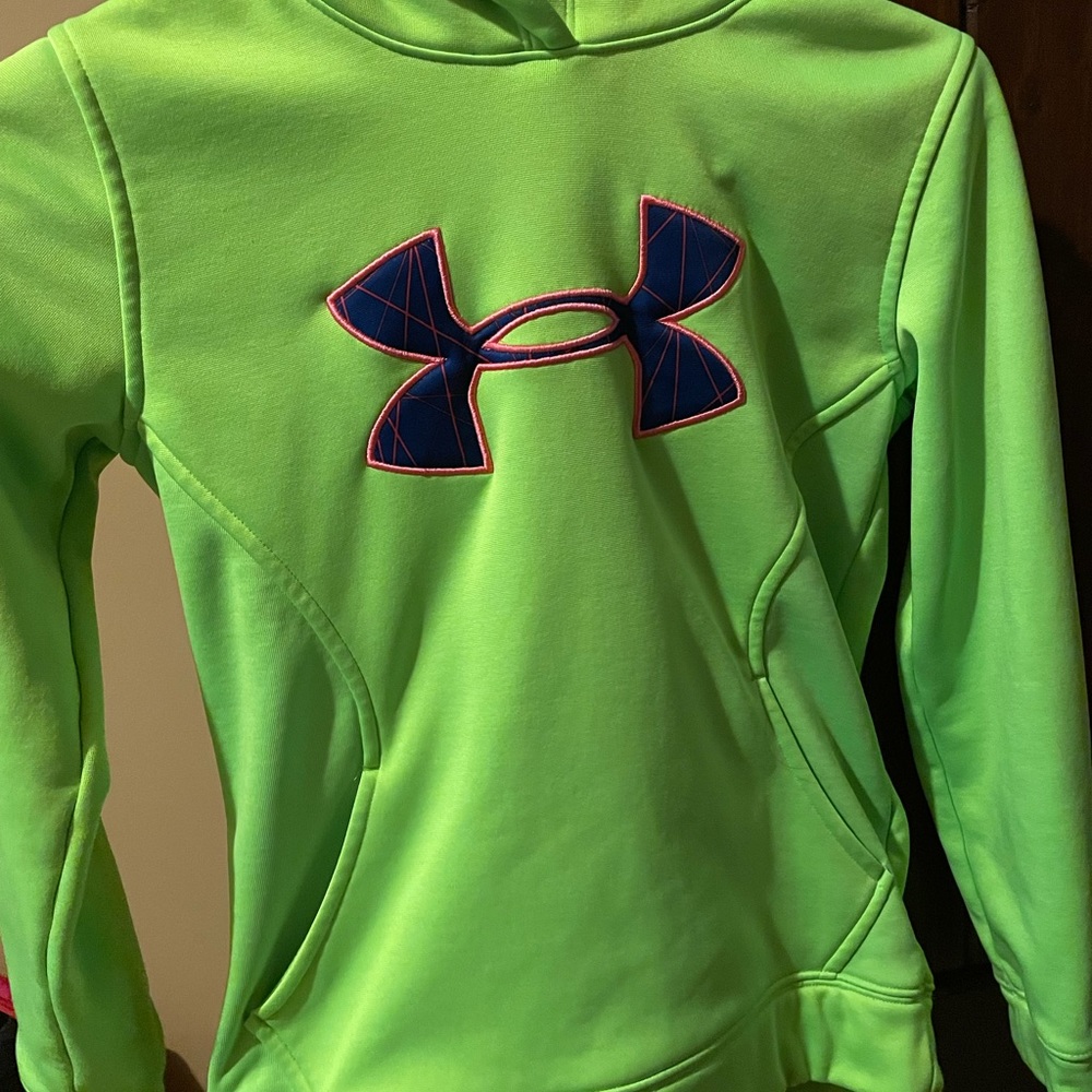 Girls Youth XS Under Armour Neon Sweatshirt